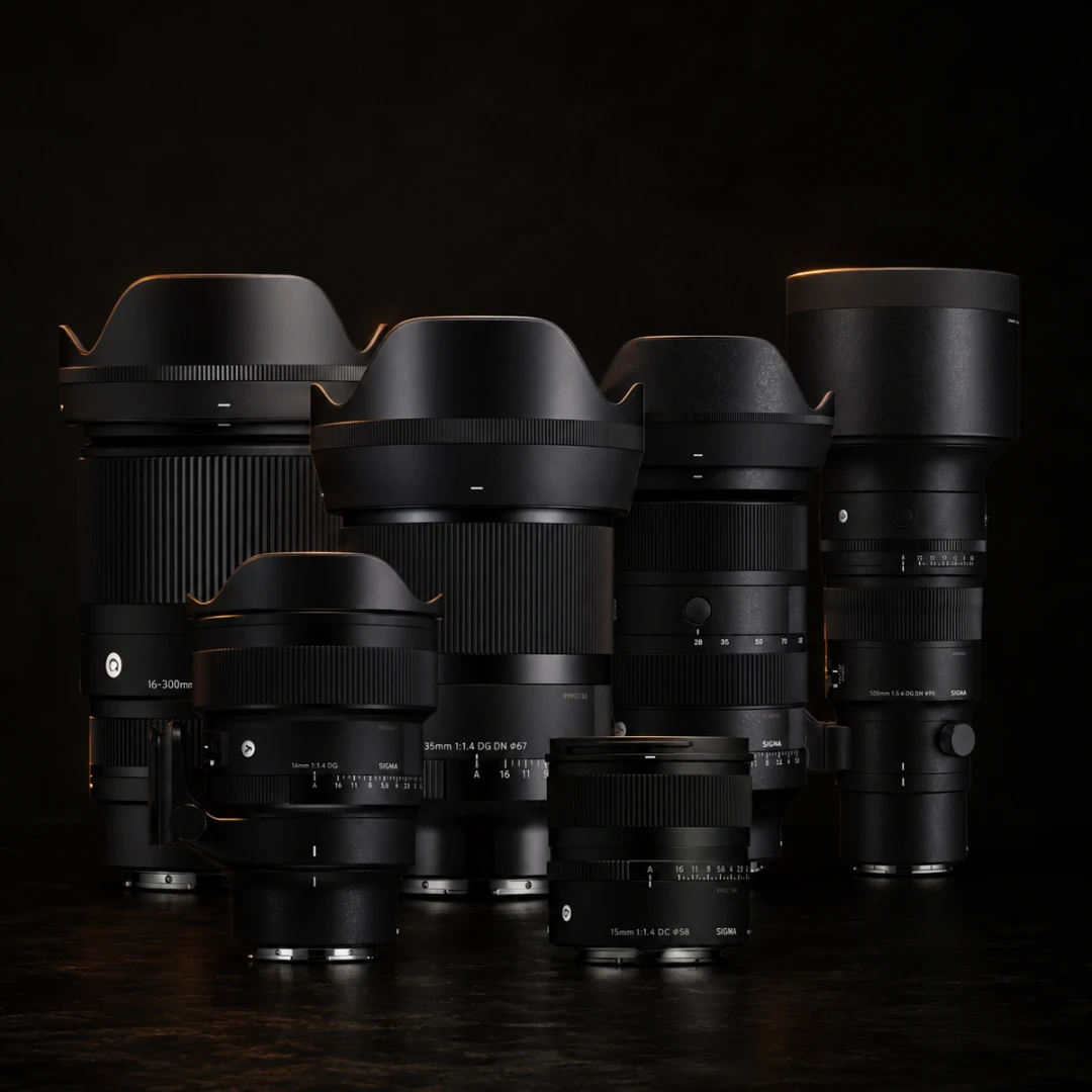 Professional photography camera lens equipment